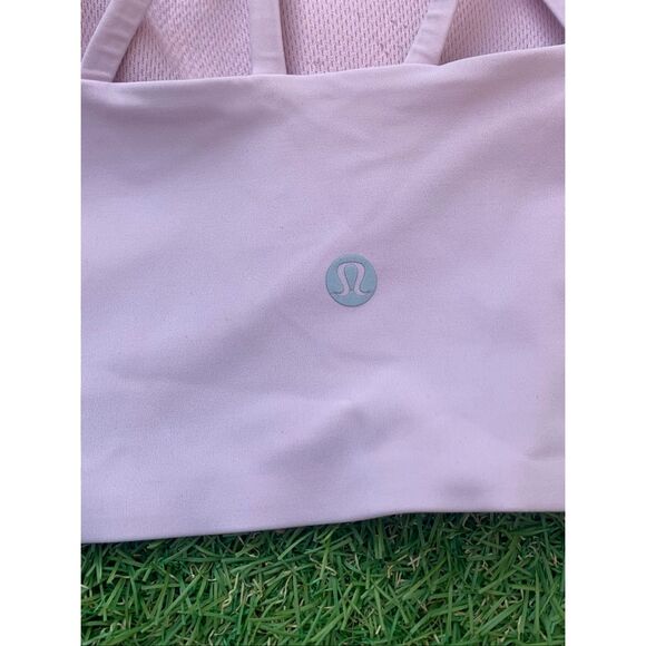 LULULEMON like a cloud PINK SPORT BRA TOP size Small - Picture 4 of 6